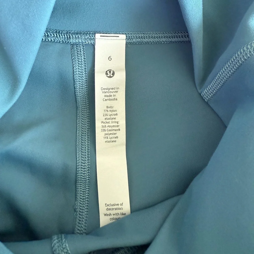 Lululemon Wunder train high rise short 6” size 6